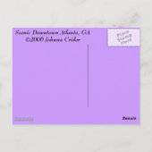 ダウンタウンアトランタ ポストカード (裏面)