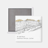 ダウンタウンアンマン – ヨルダン マグネット (正面/裏面)