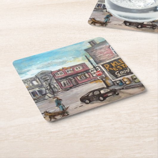 ダウンタウンウィルービー，オハイオドッグウォークコースター スクエアペーパーコースター (アングル)