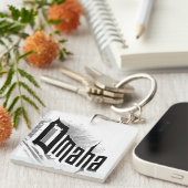 ダウンタウンオマハ幽霊サインTシャツ キーホルダー (正面右)