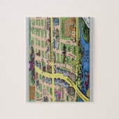 ダウンタウンオースティンテキサス州マンガマップ ジグソーパズル (縦)