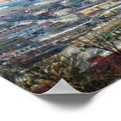 ダウンタウンカンザスシティー、ミズーリ、ビュー ポスター (角)