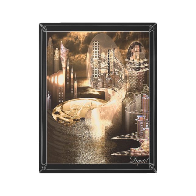 ダウンタウンガランティシティオブトゥモロー メタルプリント (正面)