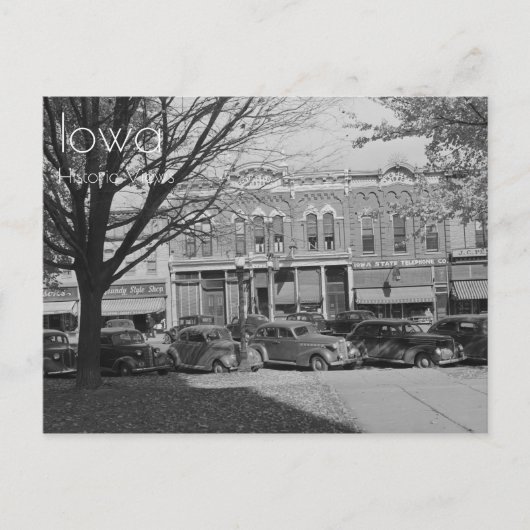 ダウンタウングランディセンターアイオワ葉書 ポストカード (正面)