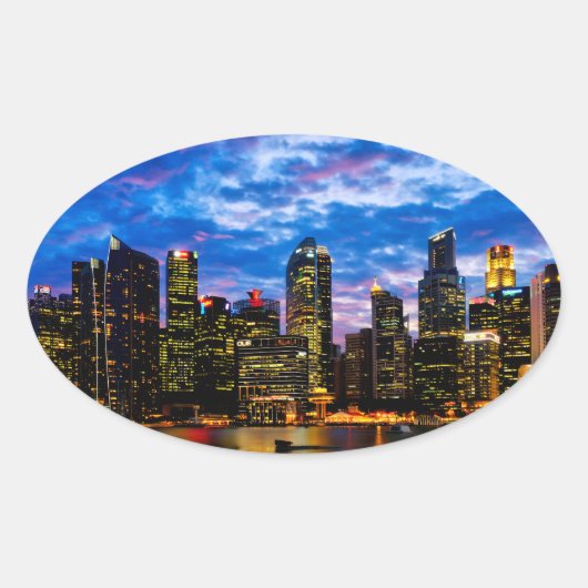 ダウンタウンコア 楕円形シール (正面)