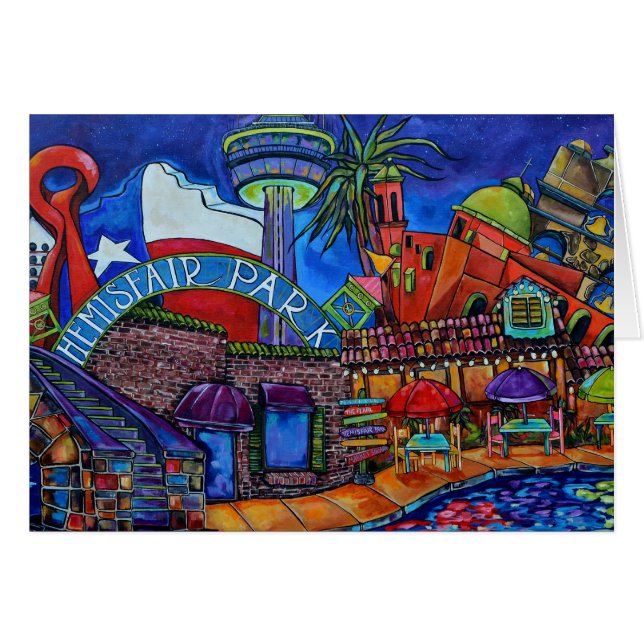 ダウンタウンサンアントニオカード (正面横)