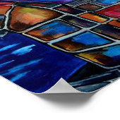 ダウンタウンサンアントニオプリント ポスター (角)