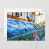 ダウンタウンサンイグナシオベリーズムラルポストカード ポストカード (正面/裏面)