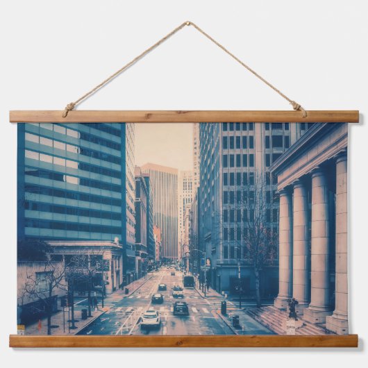 ダウンタウンサンフランシスコ 吊り下げ型タペストリー (正面)