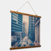 ダウンタウンサンフランシスコ 吊り下げ型タペストリー (傾斜あり)