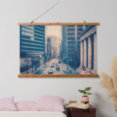 ダウンタウンサンフランシスコ 吊り下げ型タペストリー (寝室)