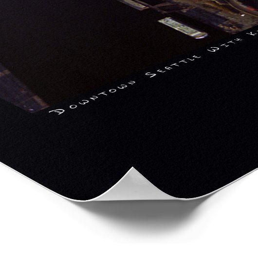 ダウンタウンシアトルアットサンセットウィズキングドーム， 1999 ポスター (角)