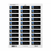 ダウンタウンシカゴ差出人住所ラベル ラベル (フルシート)