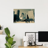 ダウンタウンシカゴ ポスター (ホームオフィス)