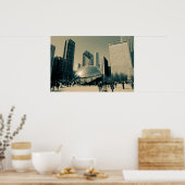 ダウンタウンシカゴ ポスター (キッチン)