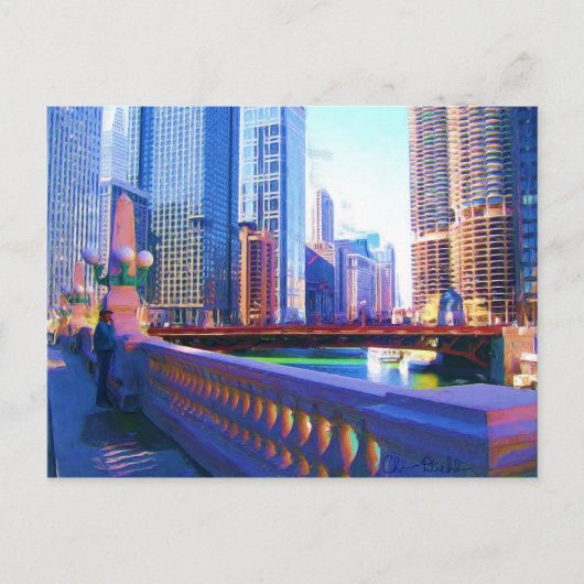 ダウンタウンシカゴ ポストカード (正面)