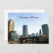 ダウンタウンシカゴ ポストカード (正面/裏面)