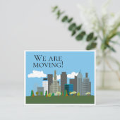 ダウンタウンシティスカイライン変更アドレスのはがき 案内ポストカード (スタンド正面)