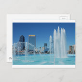 ダウンタウンジャクソンビルフロリダ友好噴水 ポストカード (正面/裏面)