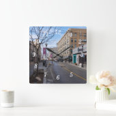 ダウンタウンスプリングフィールドウォールクロック スクエア壁時計 (ホーム)