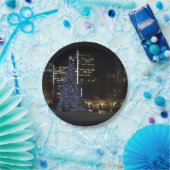 ダウンタウンダラスクリスマス ペーパープレート (パーティー)