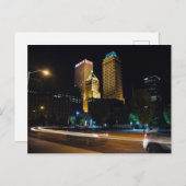 ダウンタウンナイトライフ(タルサ、OK) ポストカード (正面/裏面)