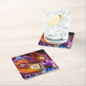 ダウンタウンナッシュビルテネシー スクエアペーパーコースター (インサイチュ)