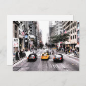 ダウンタウンニューヨークタクシーキャブ ポストカード (正面/裏面)