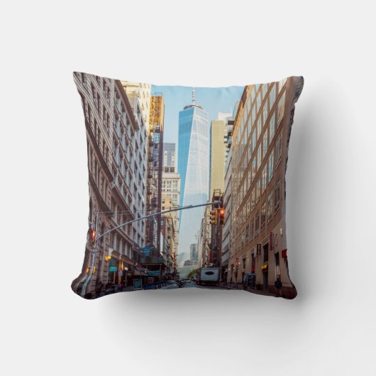 ダウンタウンニューヨークビューオブワールドトレードセンター クッション (正面)