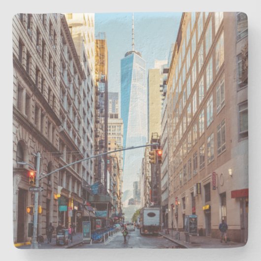 ダウンタウンニューヨークビューオブワールドトレードセンター ストーンコースター (正面)