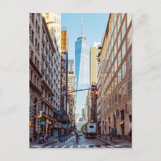 ダウンタウンニューヨークビューオブワールドトレードセンター ポストカード (正面)