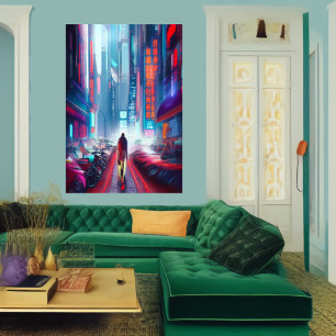 ダウンタウンノバシビタス   AIアートポスター ポスター