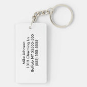 ダウンタウンバッファローNYアットナイトヴィンテージスタイル キーホルダー (裏面)