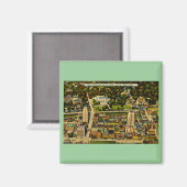 ダウンタウンバトルクリーク，ミシガンヴィンテージ マグネット (正面/裏面)