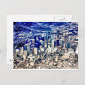 ダウンタウンヒューストンパノラミック ポストカード (正面/裏面)