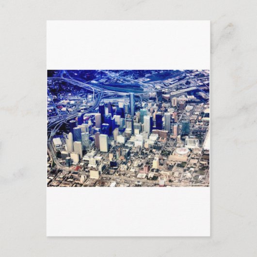 ダウンタウンヒューストンパノラミック ポストカード (正面)