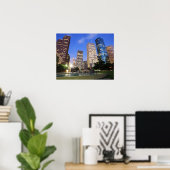 ダウンタウンヒューストン,テキサス州 ポスター (ホームオフィス)