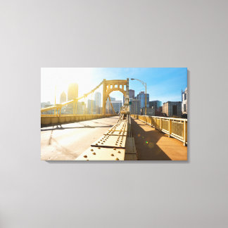 ダウンタウンピッツバーグペンシルバニア キャンバスプリント