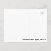 ダウンタウンフォートマイヤーズフロリダポストカード ポストカード (裏面)