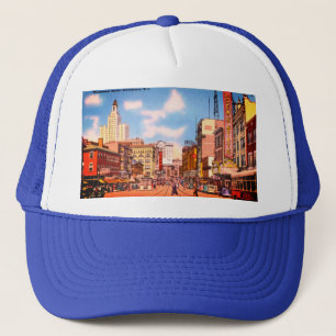 ダウンタウンプロビデンス、RIヴィンテージ写真 キャップ