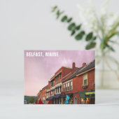 ダウンタウンベルファストメイン旅行写真 ポストカード (スタンド正面)