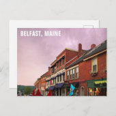 ダウンタウンベルファストメイン旅行写真 ポストカード (正面/裏面)