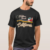 ダウンタウンベンチュラカリフォルニアサーフィンビーチレトロスス Tシャツ (正面)