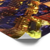 ダウンタウンボストンとハンコックタワー ポスター (角)