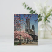 ダウンタウンポートランドブリッジ |さくらんぼの花はがき ポストカード (スタンド正面)