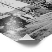 ダウンタウンマリンシティミシガンヴィンテージ フォトプリント            (角)