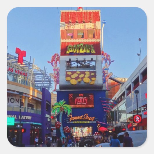 ダウンタウンラスベガス#2スタンプ スクエアシール (正面)