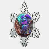 ダウンタウンラスベガス#4スノーフレークオーナメント スノーフレークピューターオーナメント (右)