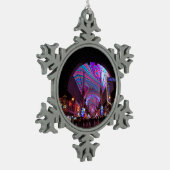 ダウンタウンラスベガス#5スノーフレークオーナメント スノーフレークピューターオーナメント (左)