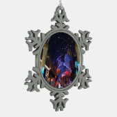 ダウンタウンラスベガス#6スノーフレークオーナメント スノーフレークピューターオーナメント (左)